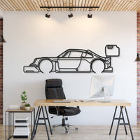Porsche 911 Pikes Peak metal car wall art silhouette for garage décor