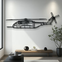 CH-53K King Stallion Heavy-Lift Helicopter Metal Wall Art - Marine Corps Silhouette Decor - Pilot & Military Enthusiast Gift - KAFMEKU0041