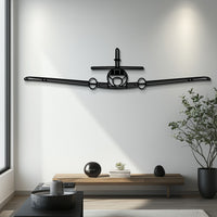 Fairchild Metroliner Front Silhouette Metal Wall Art with Rotating Propellers - Commuter Aviation Decor - Pilot & Enthusiast Gift - KAFMEKU0028