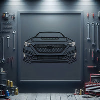 Subaru WRX Limited 2023 front silhouette neon wall art – ready to hang performance car décor perfect for garage or living room