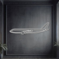 A300-600F metal neon wall art, laser-cut 2 mm steel with matte powder coat and stylish floating 3D effect