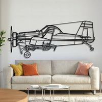 AT‑301 Metal Aircraft Wall Art in 2 mm laser‑cut steel with matte powder‑coated textured finish and 3D elevation screws