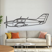 Viking 17‑31A Super Viking high‑performance single‑engine aircraft wall art, laser‑cut textured steel with matte finish