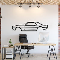 1968 Chevrolet Camaro metal car wall art – classic American muscle silhouette