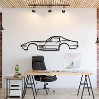1969 Chevrolet Corvette metal car wall art adds vintage Stingray charisma to a modern living room