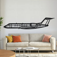 GIV‑SP metal aircraft wall art, laser‑cut 2 mm steel with matte textured finish and 3D elevation