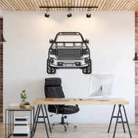 Metal car wall art showcasing GMC Denali Sierra 3500HD 2016 transforming garage décor