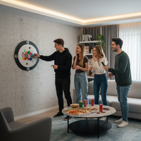 Truth or Dare Wall Spinner – Round Metal Game Decor - KAFWGA017