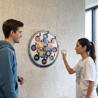 Hookey Wall Game – Colorful Metal Wall Art-KAFWGA006