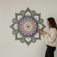 Mandala Spinner Wall Art – Hand-Spun Metal Decor - KAFMEKMO002