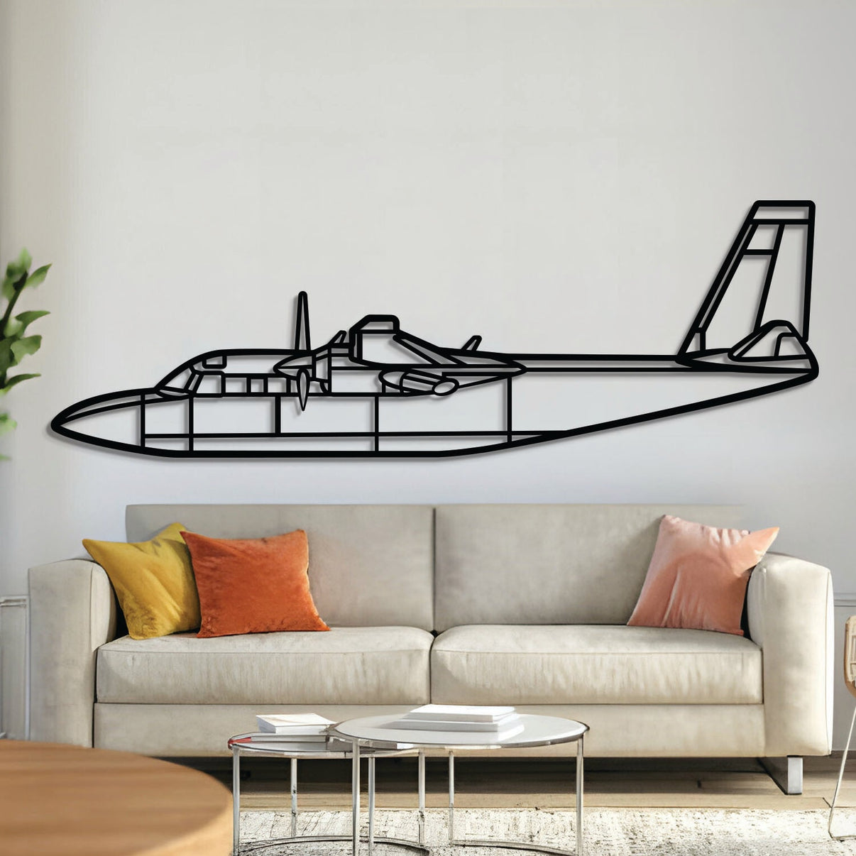 L‑39 Albatros metal aircraft wall art, laser‑cut 2 mm steel with matte textured finish and 3D elevation