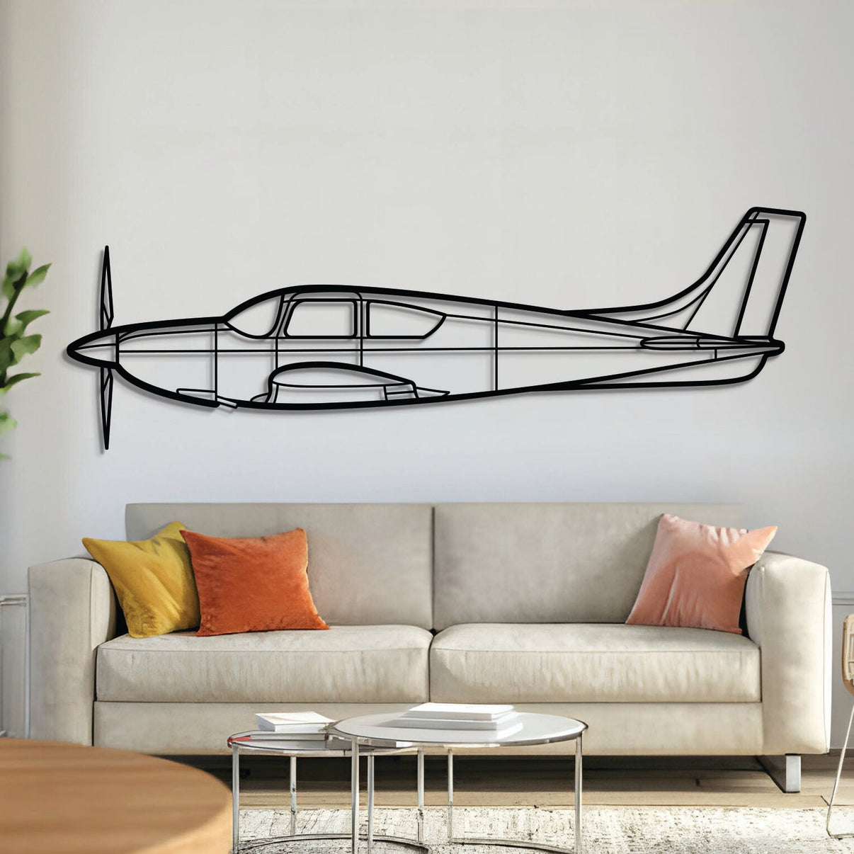 Eagle airplane silhouette metal wall art – laser‑cut 2 mm steel, textured matte powder‑coat finish, ready to hang