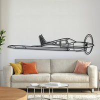 Turbo Arrow 3 angle metal aircraft wall art, laser‑cut 2 mm steel with matte powder coat and floating 3D effect