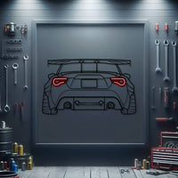 Stylish Toyota GT86 neon wall art – rear view décor enhancing office, garage, or showroom ambiance