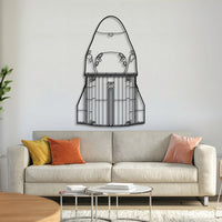 X Dragon metal aircraft wall art – 2 mm laser-cut textured steel with matte powder-coated finish