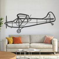 Savage Cruiser bush plane silhouette metal wall art – laser‑cut 2 mm steel, textured matte powder‑coat finish, ready to hang